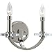 Progress Lighting P2933-104 Nisse Two Light Wall Bracket, Polished Nickel Finish