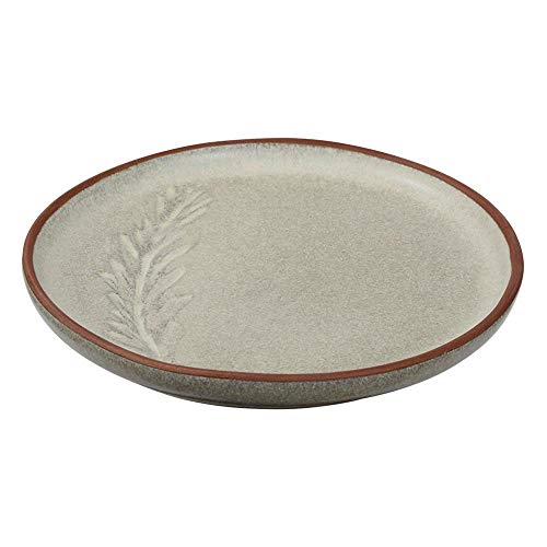 Jamie Oliver 556923 Rustic Italian Assiette à déjeuner antipasti en faïence Blanc Laiteux Ø 15 cm