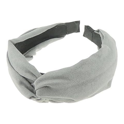 Diadema ancha de ante gris para mujer de Glamour Girlz Cover