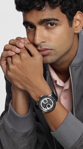 Image of Tommy Hilfiger Black Dial Analog Watch for Men