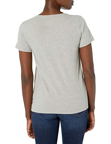 J.Crew Mercantile Women's Vintage Cotton V-Neck T-Shirt, Heather Soft Grey, S