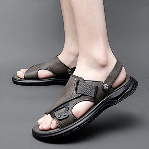 Mens Sandals Genuine Leather Sandals Men Outdoor Casual Lightweight Sandal Men Sandals(41)3
