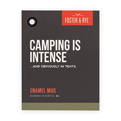 Foster & Rye 3858 Coffee Travel Mug, Enamel Camping And Outdoor Glass, Multicolor, Set Of 1, 11Oz , White #TOP4