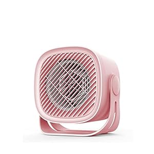 MOVOLS Electric Space Heaters, Verwarmingsventilator Huishoudelijke slaapzaal Kantoor Mini Elektrische verwarming Warmer Huishoudelijke apparaten. (Color : Pink)