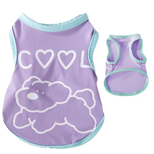 Roupas femininas para cães, roupas de verão para cães - Camisa macia respirável para cachorro Colete