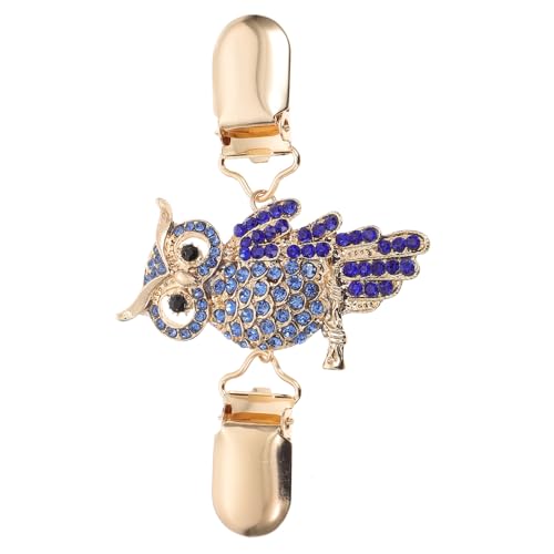 MOKKHNB Pince à Châle Chic en Alliage Forme Hibou pour Femmes, Clip Cardigan Créatif et Pratique, Accessoire Élégant pour Pull et Manteau