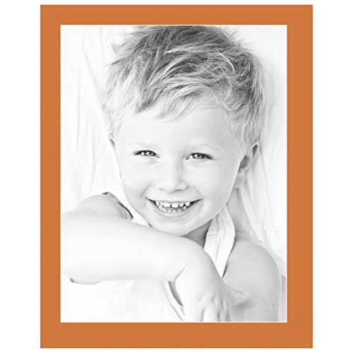19x25 Tangerine / Octoberfest Custom Mat for Picture Frame with 15x21 opening size (Mat Only, Frame NOT Included)