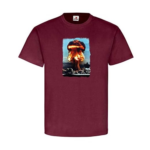 Nuklear Explosion Atombombe Japan Herochima Nagasaki USA Little Boy Fat Almetisk Mugg T-skjorta #20970
