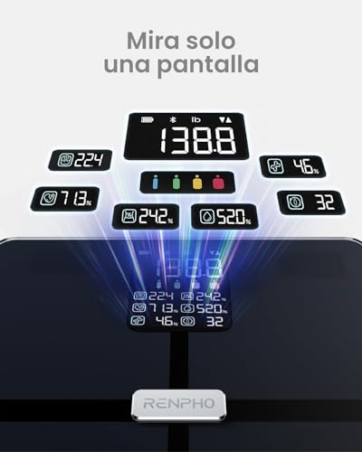 Miniatura 2 de Renpho Smart Scale Fsa Hsa Store Eligible, Body Fat Scale With Va Display, Bluetooth Scale For Body Weight And Fat Percentage, Bmi, Muscle Bone Mass, Apple Health Compatible, 400lb