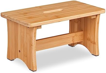 LAUBLUST Fußbank Aus Kiefernholz - Natur, 38x19x21cm