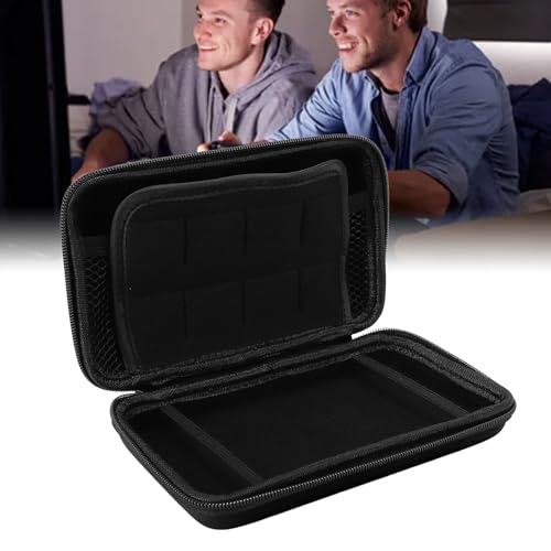 Image of EBTOOLS Carrying Case for 3DS, New 3DS XL, New 2DS XL Console, Hard Shell Case with 8 Game Slot, Inner Pocket, Black