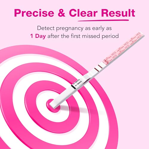 Image of Easy@Home Pregnancy Test Kit: 20 Strips Test Pack for Early Urine HCG Detection - Sensitive & Precise Results in 5 Mins - Easy to Track with Premom App Support