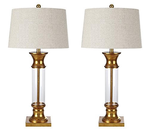 Up To 40% OFF JONATHAN Y JYL4000B-SET2 Hunter 32 Metal/Glass LED Table Lamp Cottage,Rustic,FrenchCountry for Bedroom, Living Room, Office, College Dorm, Coffee Table, Bookcase, GoldLeaf(Setof2) Flash Sale JONATHAN Y JYL4000B-SET2 Hunter 32 Metal/Glass LED Table Lamp Cottage,Rustic,FrenchCountry for Bedroom, Living Room, Office, College Dorm, Coffee Table, Bookcase, GoldLeaf(Setof2)