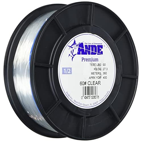 Ande Monofilament Line (Clear, 25 -Pounds Test, 1/4# Spool)