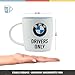 Nostalgic-Art Retro Coffee Mug, 11.2 oz, official license product (OLP), BMW – Drivers Only – Gift idea for car accessories fans, Large Ceramic Cup, Vintage Design