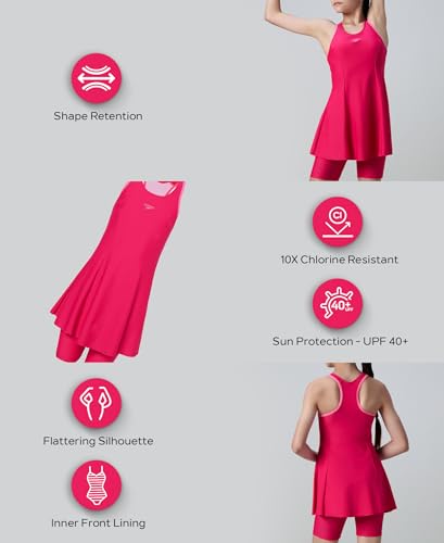 Image of Speedo Girl's Endurance 10 Racerback Swimdress with Boyleg