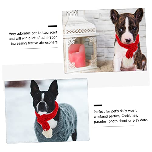 Abaodam 1 Peça Cachecol De Natal Para Cães Cachecol De Malha Para Cães Coleira De Natal Trajes Grand
