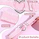 LLOUSSAK 2 Stück Spitze Herzförmige Oberschenkel Strumpfband, Verstellbare Polyester Heart Garters, Pink Color Strumpfbänder für Damen, Partys, Feste