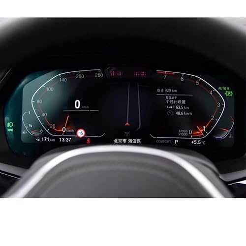 Protecteur d'écran de tableau de bord contre les reflets et rayures pour BMW X5/X7 2019
