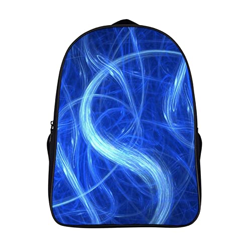 Sac à dos pour enfants adultes bleu avec motif 3D cool pour le travail et le sport