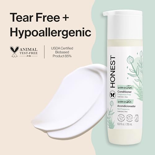 Image of The Honest Company Conditioner, Hypoallergenic, Fragrance-Free, 10 fl oz