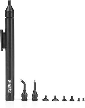 Weiyirot Vacuum Suction Pen, Sucking Pickup Tool, Lightweight Vacuum Suck Pen Manual Solder Removal Tool Soldering Sucking Pickup Tool Kit with Suckers for IC SMD Small Electronic Components