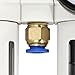 Tire Changer Oil Water Separator, Air Pressor Oil Water Regulator Separator with Pressure Gauge Tire Changer Air Pressor Fit Downward Opening Tire Changer Machine Part