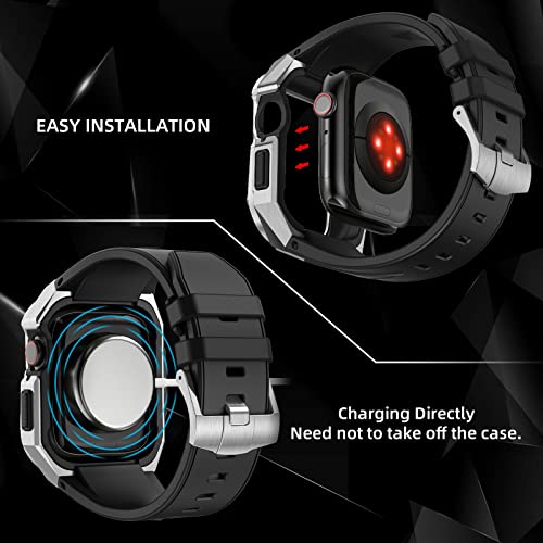 Kit de modification de luxe mod cadre en métal pour Apple Watch 45mm - 5