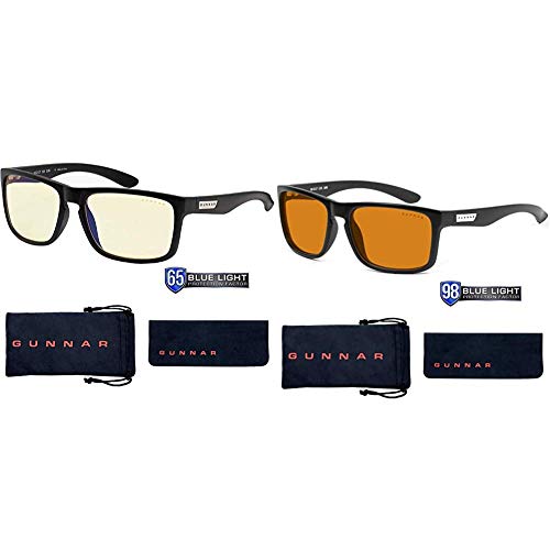 Gaming Glasses 65% Blue Gentle Safety, 100% UV Gentle & Gaming Glasses 98% Blue Gentle Safety, 100% UV Gentle, Anti-Reflective To Defend & Cut back Eye Pressure & Dryness