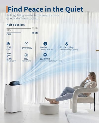 Image of Garvee Portable Air Conditioner, Powerful 14000 BTU AC unit for Large Rooms