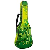 Dimension is 42.9x16.9x4.7 inches, waterproof oxford cloth The bag interior includes ultra-thick padded side walls, smooth lining and scratch-resistant cloth, and adjustable neck braces to provide additional protection for your guitar Two storage bag...