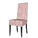 Housse de siège pour Chaise infirmière Mignonne Amour Rose Housses de Chaise de Salle à Manger Housses de Protection de Chaise Extensible