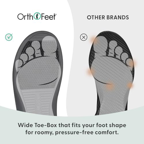 Image of Orthofeet Women's Orthopedic Sahara Adjustable Three-Strap Slide Sandal