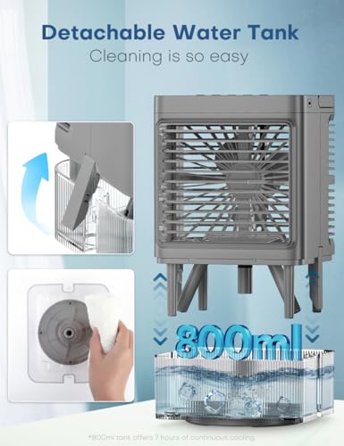 Coolech M9 Personal Air Conditioner W/Remote & Led Screen, 90° Oscillation thumb #4