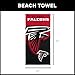 Northwest NFL Atlanta Falcons Microfiber Beach Towel, 30 x 60 Inches – Quick Dry, Sand Resistant, Lightweight, Highly Absorbent, Incisor Design