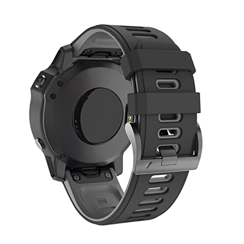 Bracelet de montre 22 26 mm silicone agate pour Garmin Fenix 6X Pro