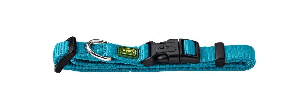 HUNTER VARIO BASIC - Collare per cani, robusto, flessibile, chiusura a scatto, S/1,0, petrolio