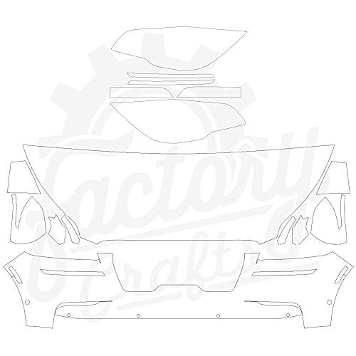 Factory Crafts Paint Protection Film Clear Bra PPF Pre-Cut Decal kit Compatible with Lincoln Aviator BL 2020-2023 (Half Front)