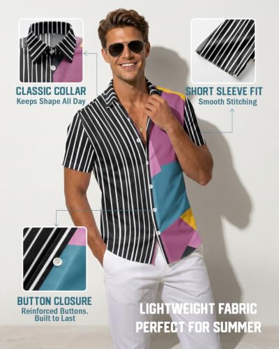 Image of 99TIMORO Movie Characters Hawaiian Shirt for Men Short Sleeve Top