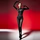 RUIBAVYA Damen Bodystocking Kapuze GanzköRper Strumpfhosen FüNf Finger Armel Bodysuit Women Sexy GläNzend Strumpfhose