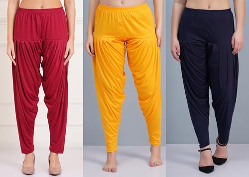 Image of Buy That Trendz Patiala Salwar for Women Relaxed Fit Viscose Patiyala Salwar Harem Bottom Pants