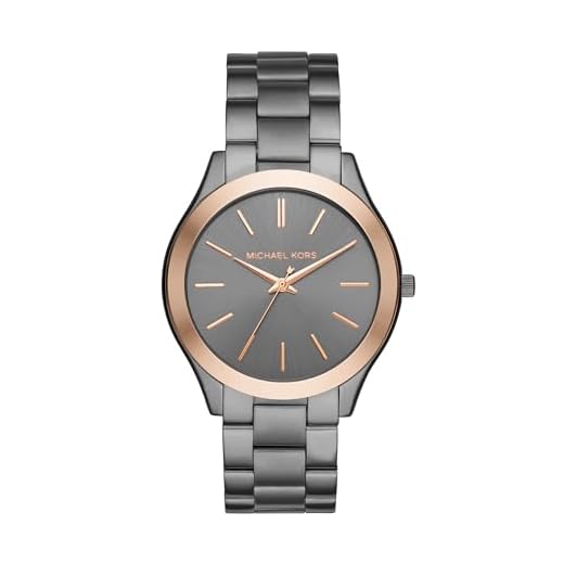 Michael Kors Men's Analog-Quartz Watch with Stainless-Steel Strap, Grey, 22 (Model: MK8576)
