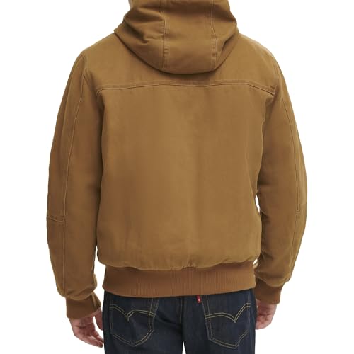 Image of Levi's Men's Workwear Cotton Canvas Hooded Bomber Jacket