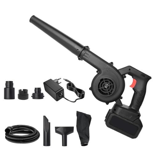 Mini Cordless Leaf Blower 130 000 RPM Turbo Jet Air Blower with Battery and Charger Lightweight Electric Garden Blower for Car Lawn Patio Pet Hair and Home Cleaning