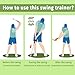 Retractable Golf Swing Training Aid, Golf Grip Trainer & Golf Swing Trainer for Warm-up, Left-Handed Golf Club for Indoor Practice, Golf Accessories - Strength & Tempo Training for Chipping Hitting