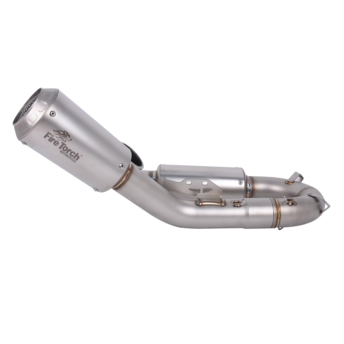 Amazon.co.jp: FIRECARP バイクマフラー スリップオンサイレンサー