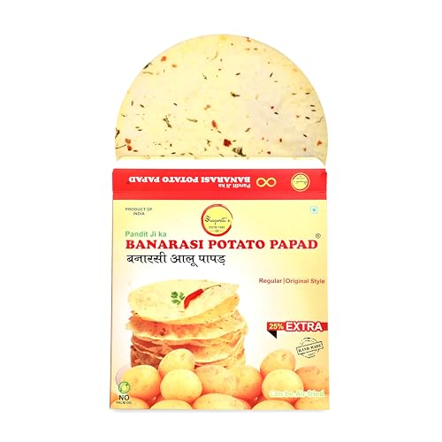 Banarasi Aloo Papad Regular Original Style 250gms | Handmade | Re...