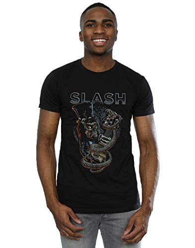 Image of Absolute Cult Slash Men's Guitar Snake T-Shirt Black XXX-Large