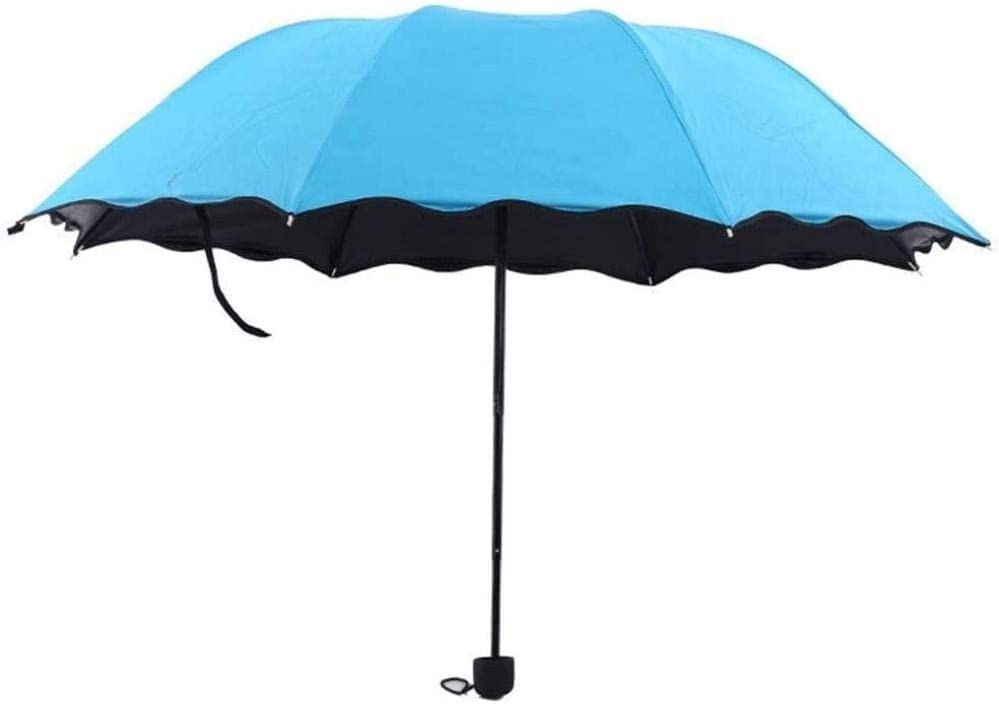 Image of HomeCloud Magic Umbrella Windproof, Sunproof & Rainproof with Sturdy Steel Shaft & Wrist Straps | Secret Blossoms Occur with Water Magic Print | Easy to Hold & Carry | Umbrella for Women, Men & Kids
