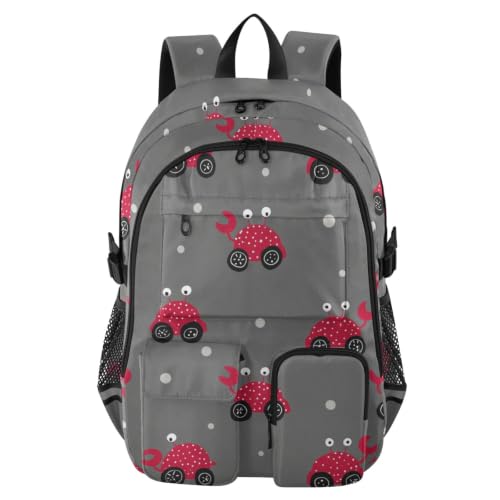 Mochila universitaria gris de 17.5" ideal para campus y escapadas de fin de semana